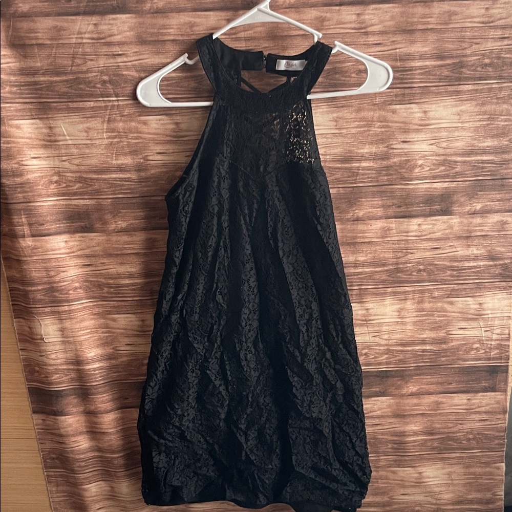 Candie's Black Lace Mini Dress